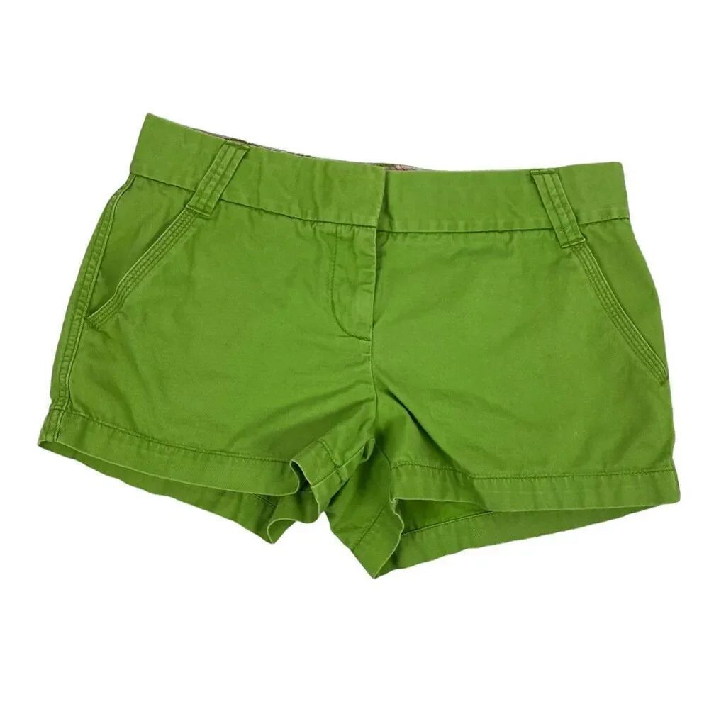 J. Crew Classic Twill Chino Shirts size 6 Green